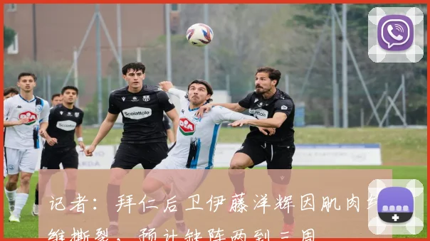 记者：拜仁后卫伊藤洋辉因肌肉纤维撕裂，预计缺阵两到三周