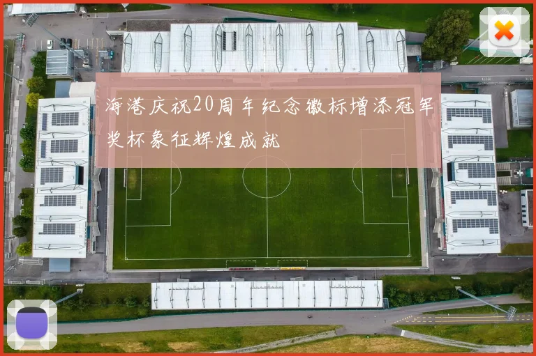 海港庆祝20周年纪念徽标增添冠军奖杯象征辉煌成就